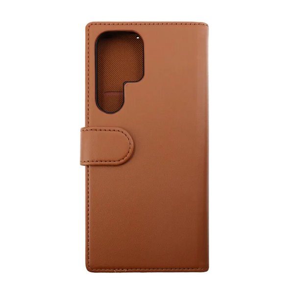 Rvelon Samsung Galaxy S23 Ultra Etui Detachable Wallet Case Brun