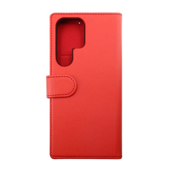 Rvelon Samsung Galaxy S23 Ultra Etui Detachable Wallet Case Rød