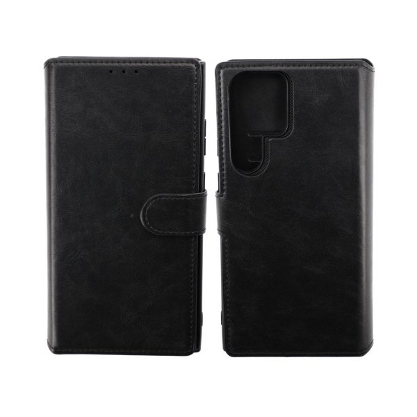 Rvelon Samsung Galaxy S23 Ultra Etui Detachable Wallet Case Svart