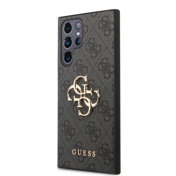 Guess Samsung Galaxy S23 Ultra Deksel 4G Logo Grå