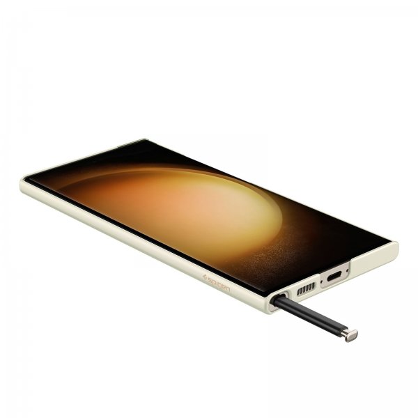 Spigen Samsung Galaxy S23 Ultra Deksel AirSkin Shiny Cream