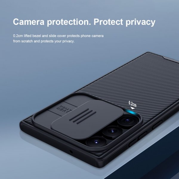 Nillkin Samsung Galaxy S23 Ultra Deksel CamShield Pro Svart