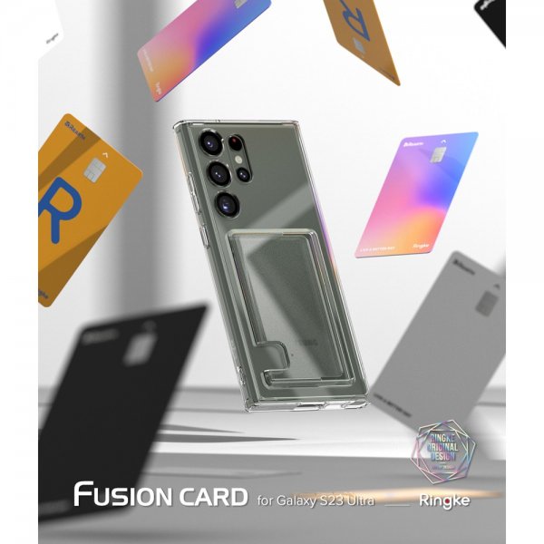 Ringke Samsung Galaxy S23 Ultra Deksel Fusion Card Clear