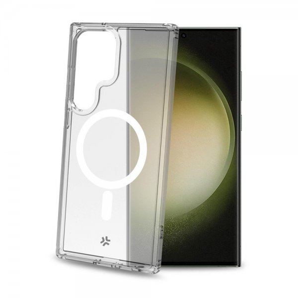Celly Samsung Galaxy S23 Ultra Deksel GELSKINMAG MagSafe Transparent
