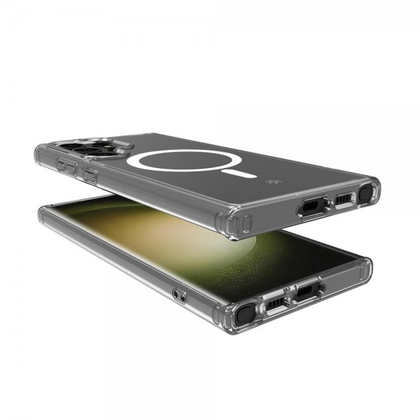 Celly Samsung Galaxy S23 Ultra Deksel GELSKINMAG MagSafe Transparent