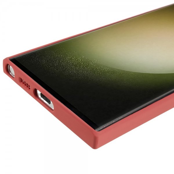 Samsung Galaxy S23 Ultra Deksel Gummiert Rød