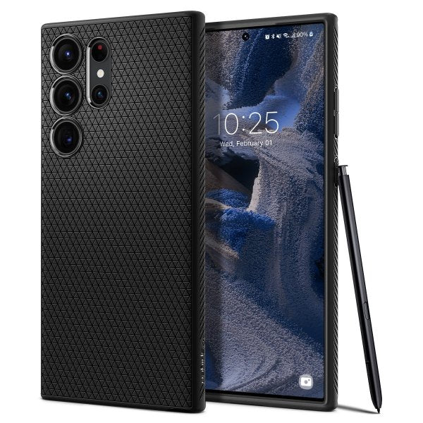 Spigen Samsung Galaxy S23 Ultra Deksel Liquid Air Matte Black