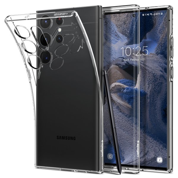 Spigen Samsung Galaxy S23 Ultra Deksel Liquid Crystal Crystal Clear