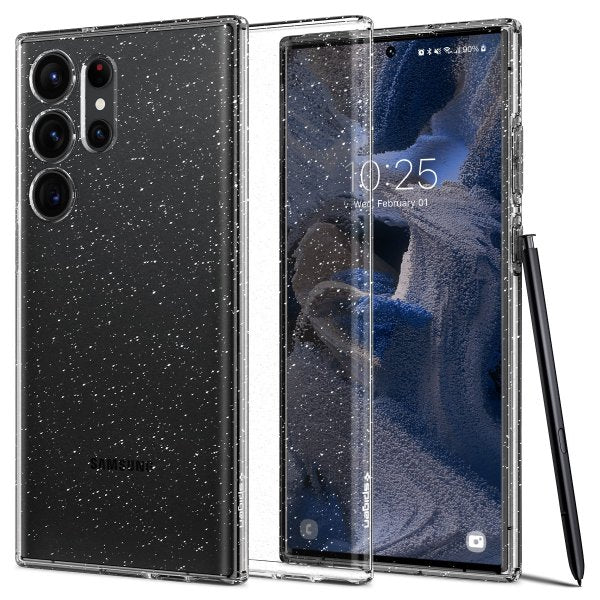 Spigen Samsung Galaxy S23 Ultra Deksel Liquid Crystal Glitter Crystal Quartz