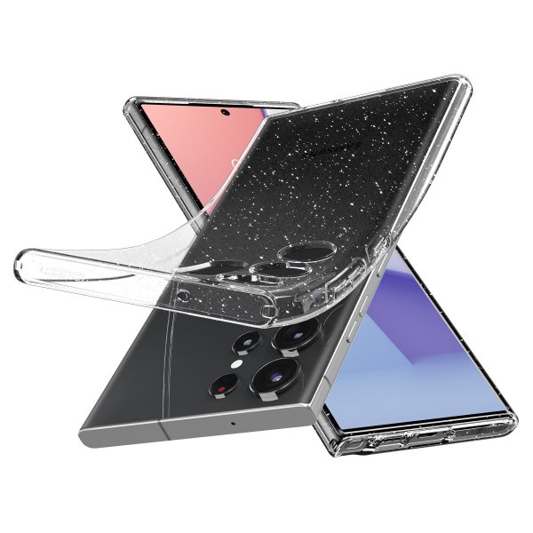 Spigen Samsung Galaxy S23 Ultra Deksel Liquid Crystal Glitter Crystal Quartz