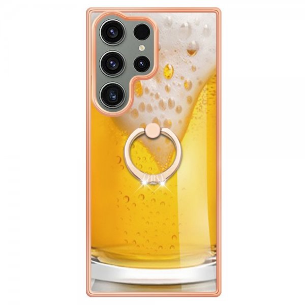 Samsung Galaxy S23 Ultra Deksel Finger Ring Motiv øl