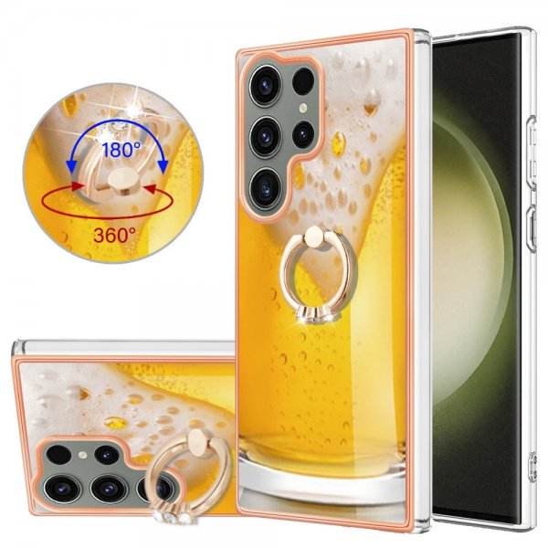 Samsung Galaxy S23 Ultra Deksel Finger Ring Motiv øl