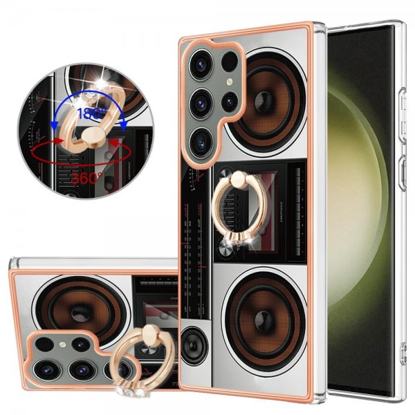 Samsung Galaxy S23 Ultra Deksel Finger Ring Motiv Radio