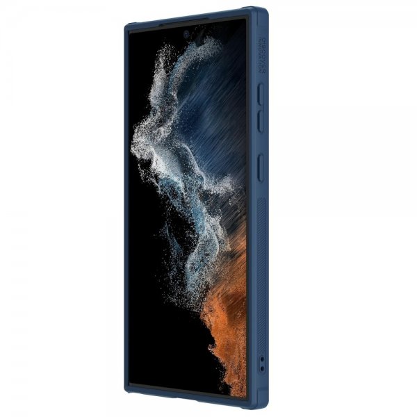 Nillkin Samsung Galaxy S23 Ultra Deksel med Tekstur Blå