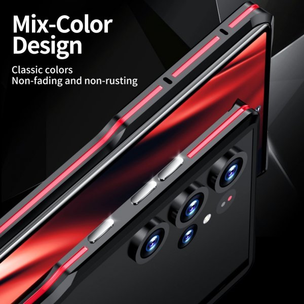 Samsung Galaxy S23 Ultra Deksel Metal Bumper Sølv