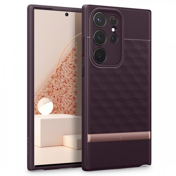 Caseology Samsung Galaxy S23 Ultra Deksel Parallax Burgundy