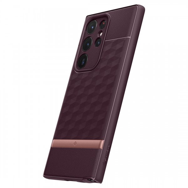 Caseology Samsung Galaxy S23 Ultra Deksel Parallax Burgundy