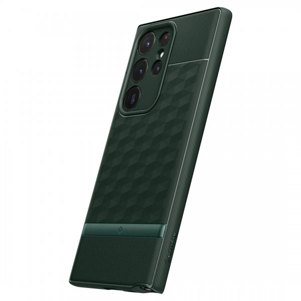 Caseology Samsung Galaxy S23 Ultra Deksel Parallax Midnight Green