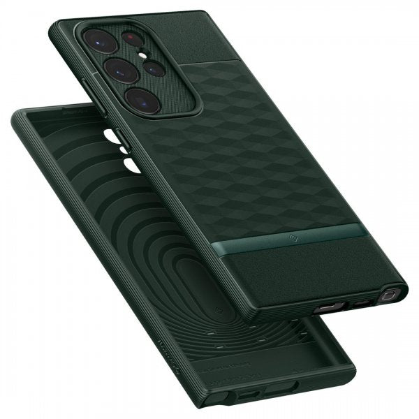 Caseology Samsung Galaxy S23 Ultra Deksel Parallax Midnight Green