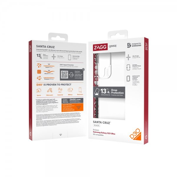 Gear4 Samsung Galaxy S23 Ultra Deksel Santa Cruz Svart