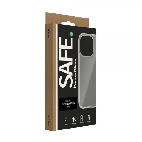 SAFE. by PanzerGlass Samsung Galaxy S23 Ultra Deksel Soft TPU Case Svart