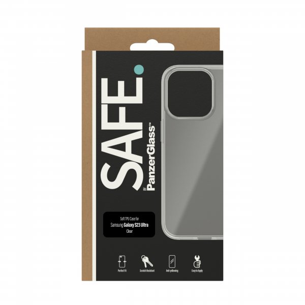 SAFE. by PanzerGlass Samsung Galaxy S23 Ultra Deksel Soft TPU Case Transparent