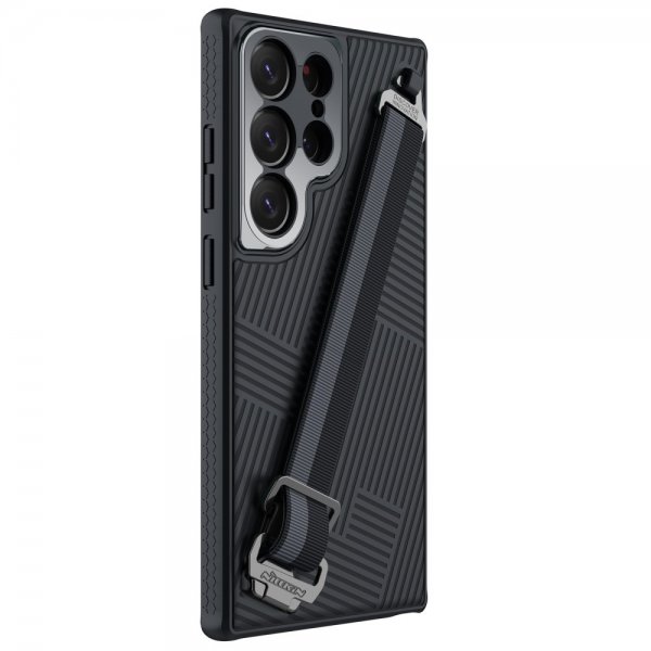 Nillkin Samsung Galaxy S23 Ultra Deksel Strap Case Svart