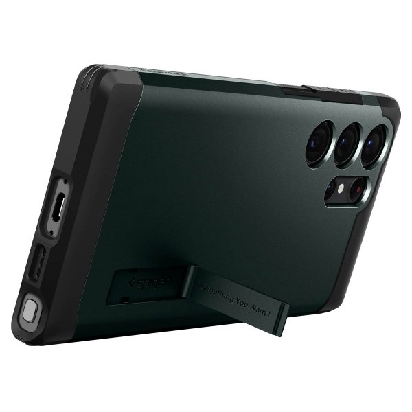 Spigen Samsung Galaxy S23 Ultra Deksel Tough Armor Abyss Green