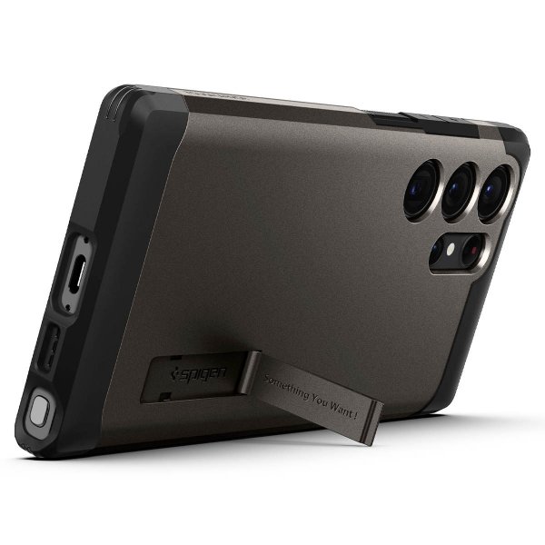 Spigen Samsung Galaxy S23 Ultra Deksel Tough Armor Gunmetal