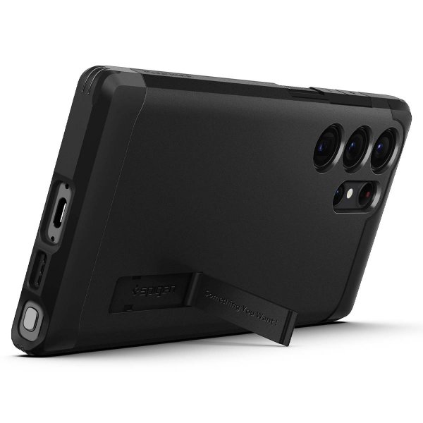 Spigen Samsung Galaxy S23 Ultra Deksel Tough Armor Svart
