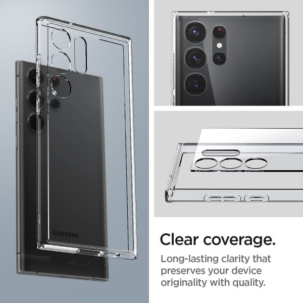 Spigen Samsung Galaxy S23 Ultra Deksel Ultra Hybrid Crystal Clear