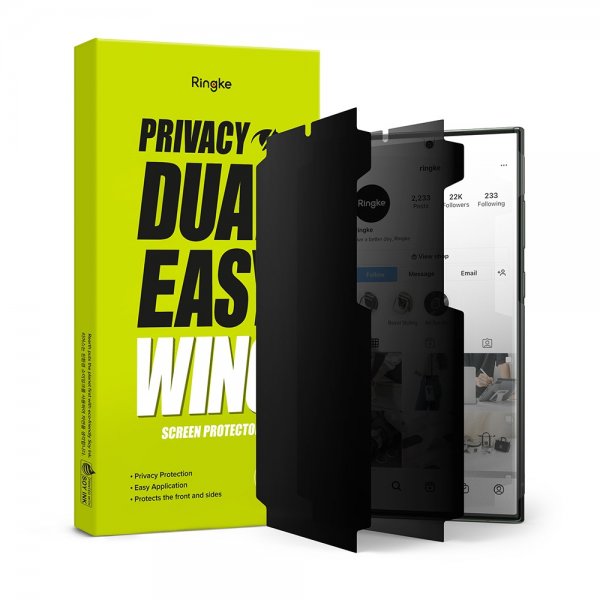 Ringke Samsung Galaxy S23 Ultra Skjermbeskytter Privacy Dual Easy Film