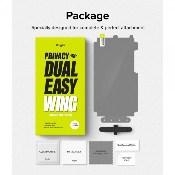Ringke Samsung Galaxy S23 Ultra Skjermbeskytter Privacy Dual Easy Film