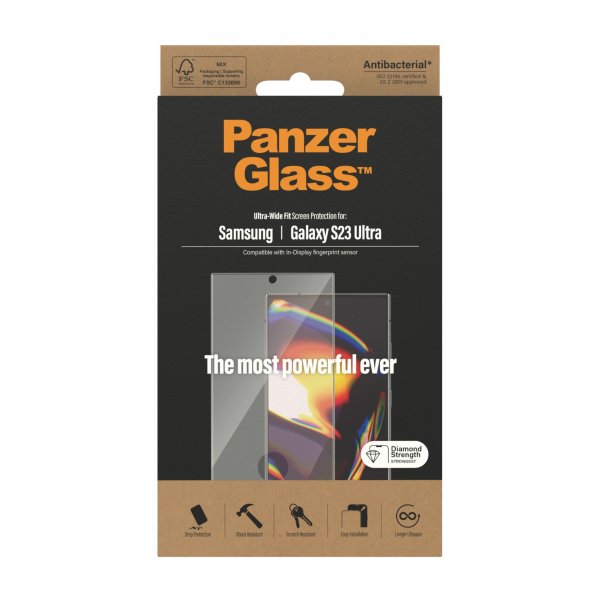 PanzerGlass Samsung Galaxy S23 Ultra Skjermbeskytter Ultra-Wide Fit
