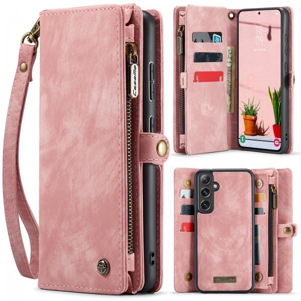 CaseMe Samsung Galaxy S24 FE Etui 008 Series Avtakbart Deksel Rosa
