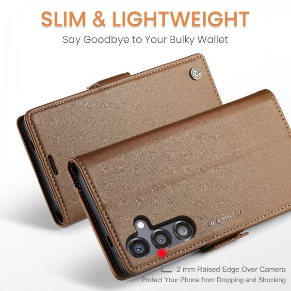 CaseMe Samsung Galaxy S24 FE Etui 023 Series Brun