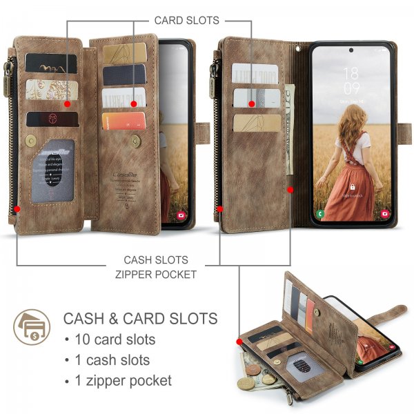 CaseMe Samsung Galaxy S24 FE Etui C30 Series Brun