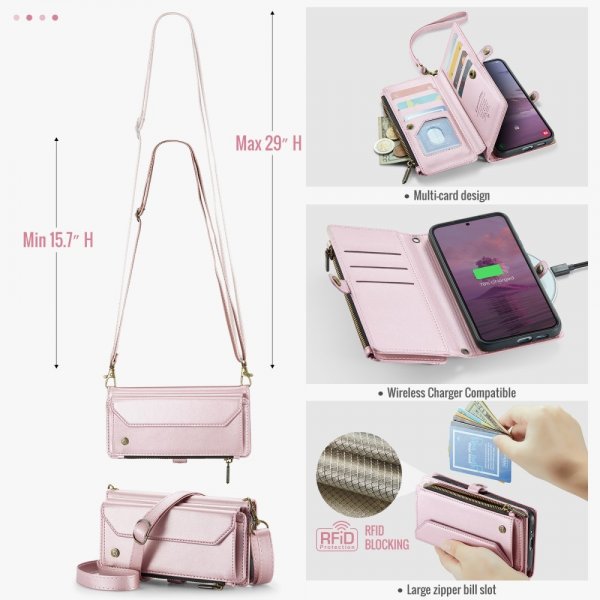 CaseMe Samsung Galaxy S24 FE Etui C36 Series Rosa