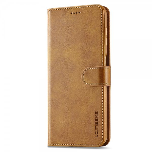 Lc.Imeeke Samsung Galaxy S24 FE Etui med Kortlomme stativfunksjon Lysebrun