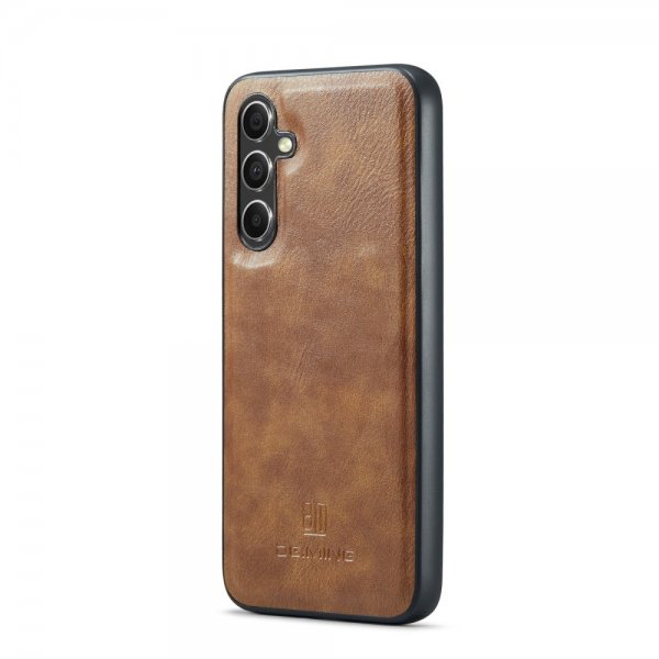 Dg.Ming Samsung Galaxy S24 FE Etui Avtagbart Deksel Brun