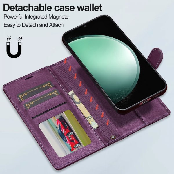 Lc.Imeeke Samsung Galaxy S24 FE Etui Avtagbart Deksel L2 Series MagSafe Lilla
