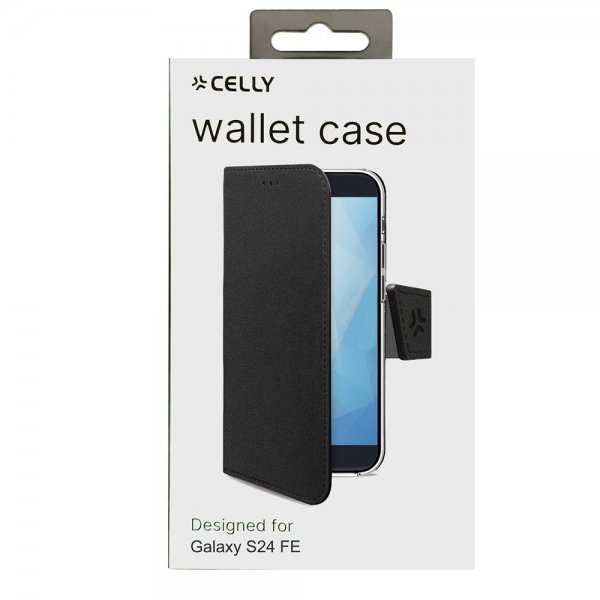Celly Samsung Galaxy S24 FE Etui Wally Wallet Case Svart