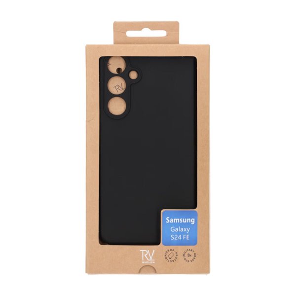 Rvelon Samsung Galaxy S24 FE Deksel Silikon Svart