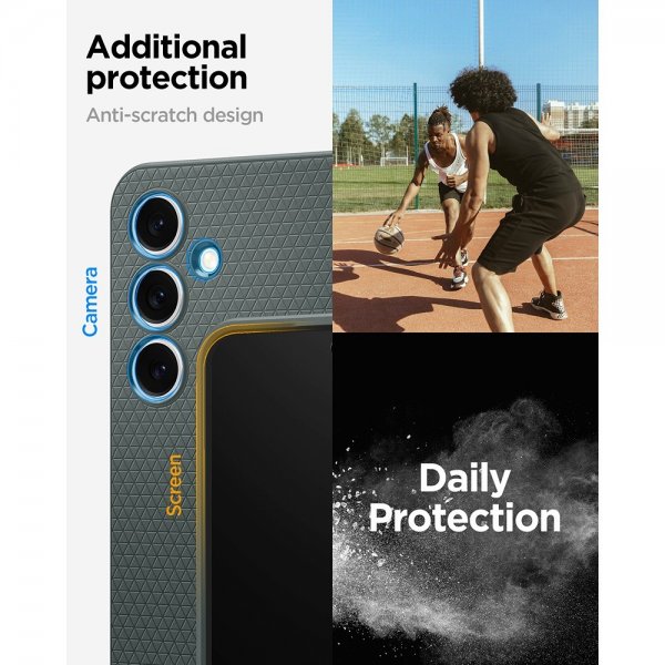 Spigen Samsung Galaxy S24 FE Deksel Liquid Air Abyss Green
