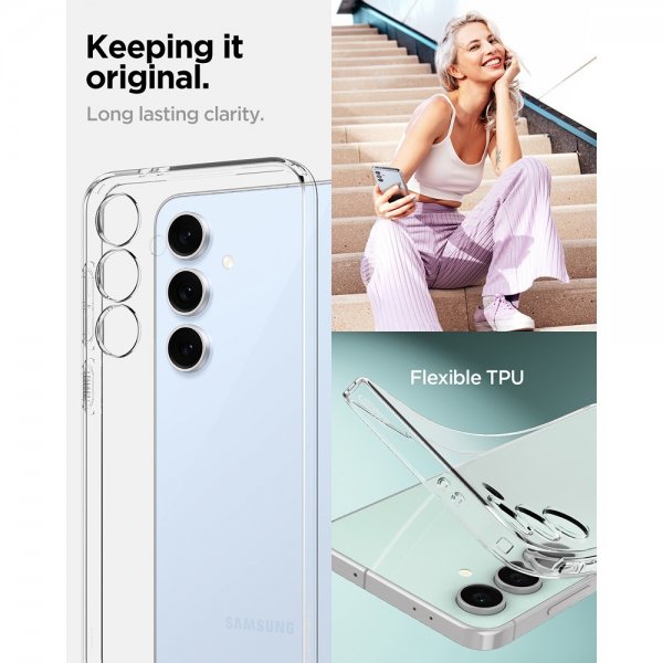 Spigen Samsung Galaxy S24 FE Deksel Liquid Crystal Crystal Clear