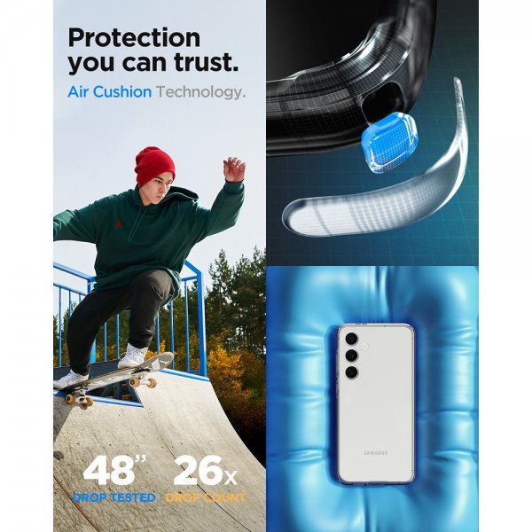 Spigen Samsung Galaxy S24 FE Deksel Liquid Crystal Crystal Clear