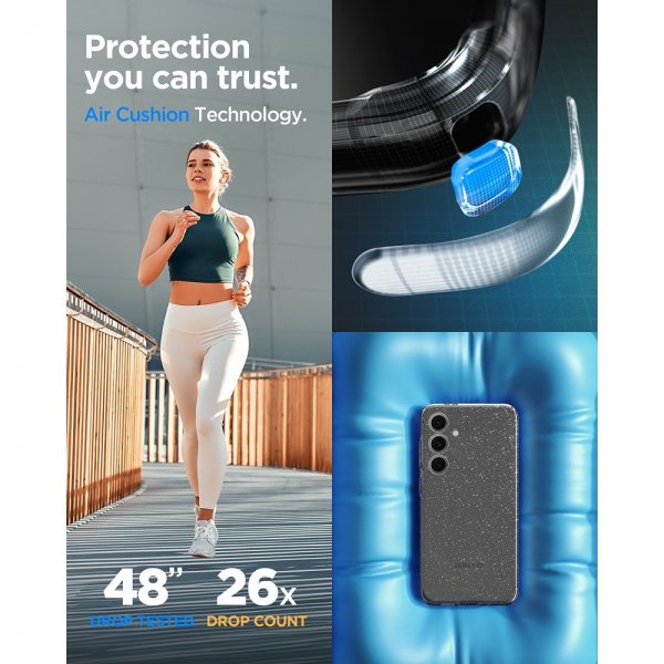 Spigen Samsung Galaxy S24 FE Deksel Liquid Crystal Glitter Crystal Quartz