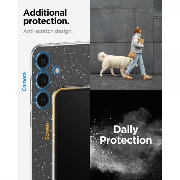 Spigen Samsung Galaxy S24 FE Deksel Liquid Crystal Glitter Crystal Quartz