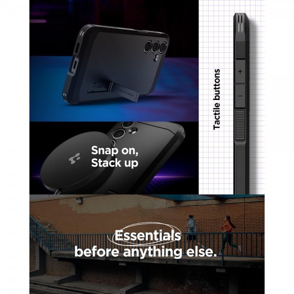Spigen Samsung Galaxy S24 FE Deksel Tough Armor MagFit Svart