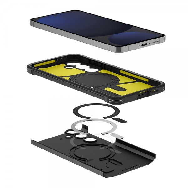 Spigen Samsung Galaxy S24 FE Deksel Tough Armor MagFit Svart